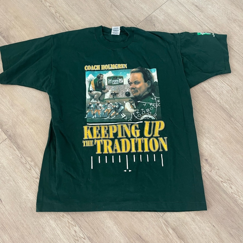 Vintage Green Bay Packers 90s Mike‎ Holmgren Tshirt